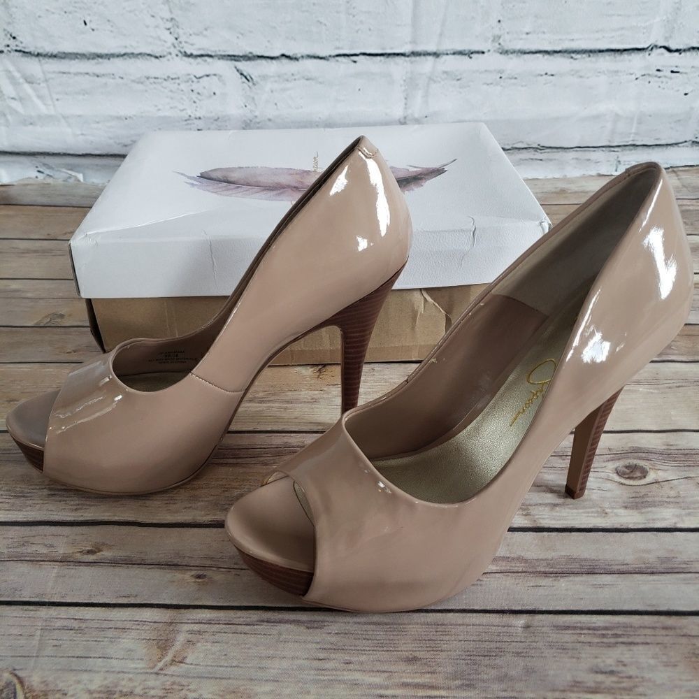 Jessica Simpson Parisah Platform Patent Pumps